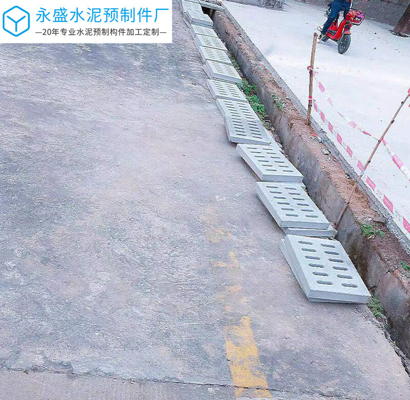 肇庆大旺美丽乡村排水沟盖板工程项目案例图片-2