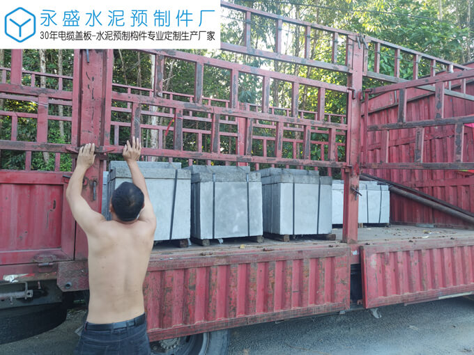 肇庆高要区美丽乡村工程定制水泥排水沟盖板案例图片-4